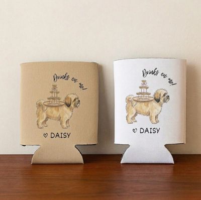 Drinks Are on Me! Pets Wedding Koozies