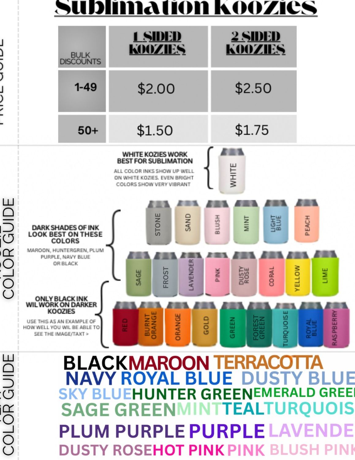 Custom Koozies! Your Text &amp; Image