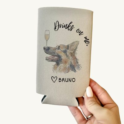 Pets Illustration Wedding Koozies / 1 or 2 Sides