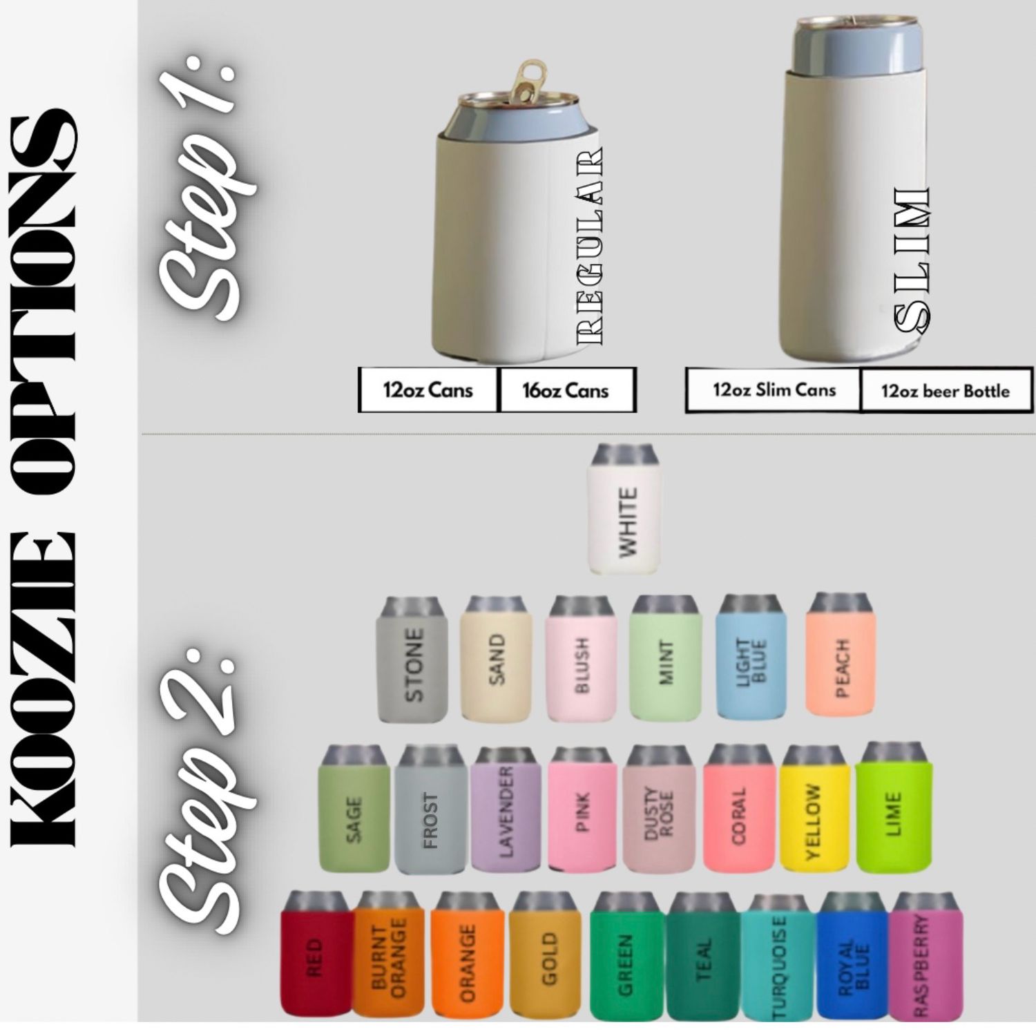 Pets Illustration Wedding Koozies ((1 or 2 Sided))