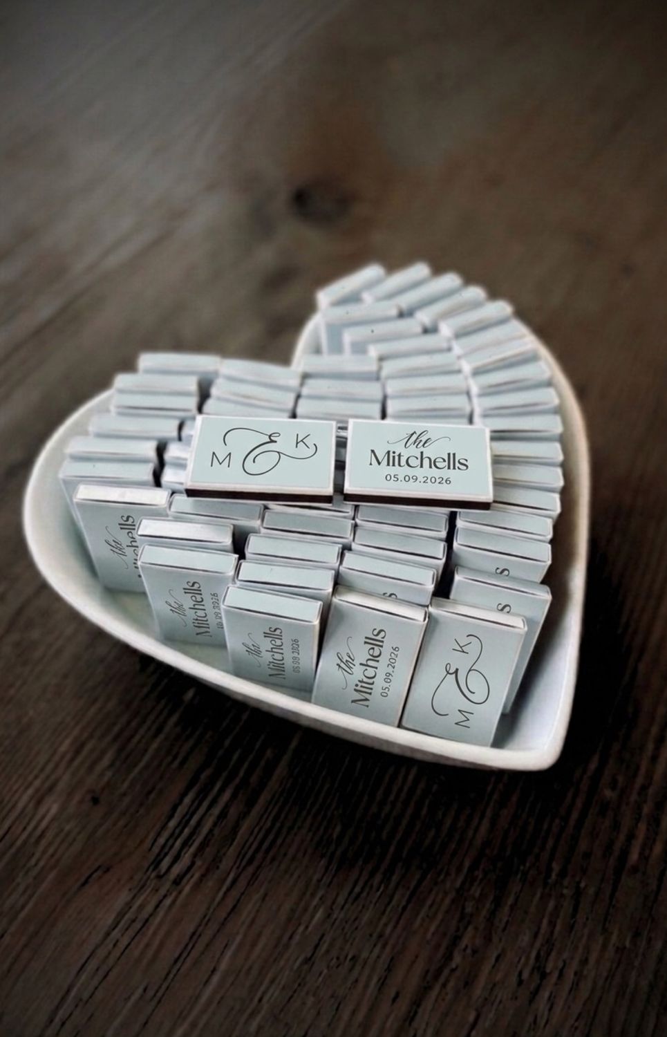 Monogrammed MATCHBOOK or MATCHBOX Wedding Favors