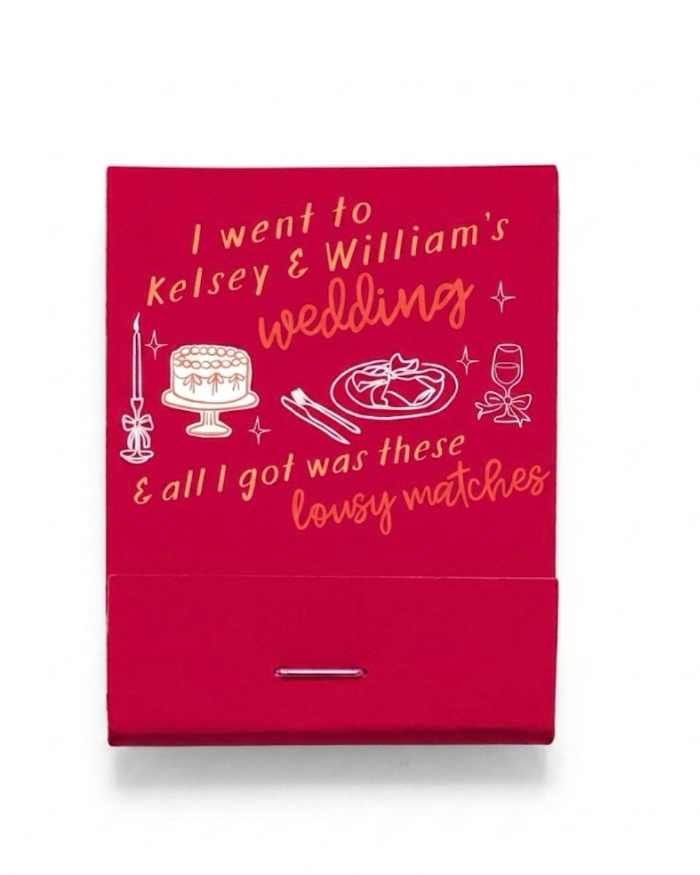 Lousy Matchds MATCHBOOK or MATCHBOX Wedding Favors