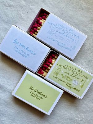 Lousy Matchds MATCHBOOK or MATCHBOX Wedding Favors