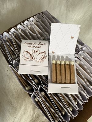 Love Swans MATCHBOOKS