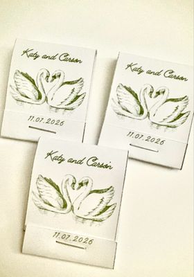 Love Swans MATCHBOOKS