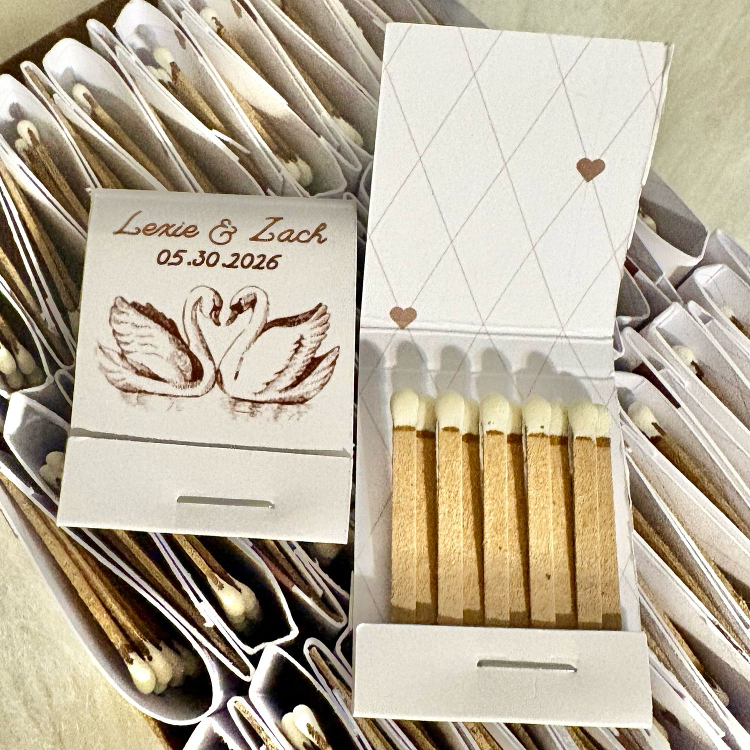 Love Swans MATCHBOOKS
