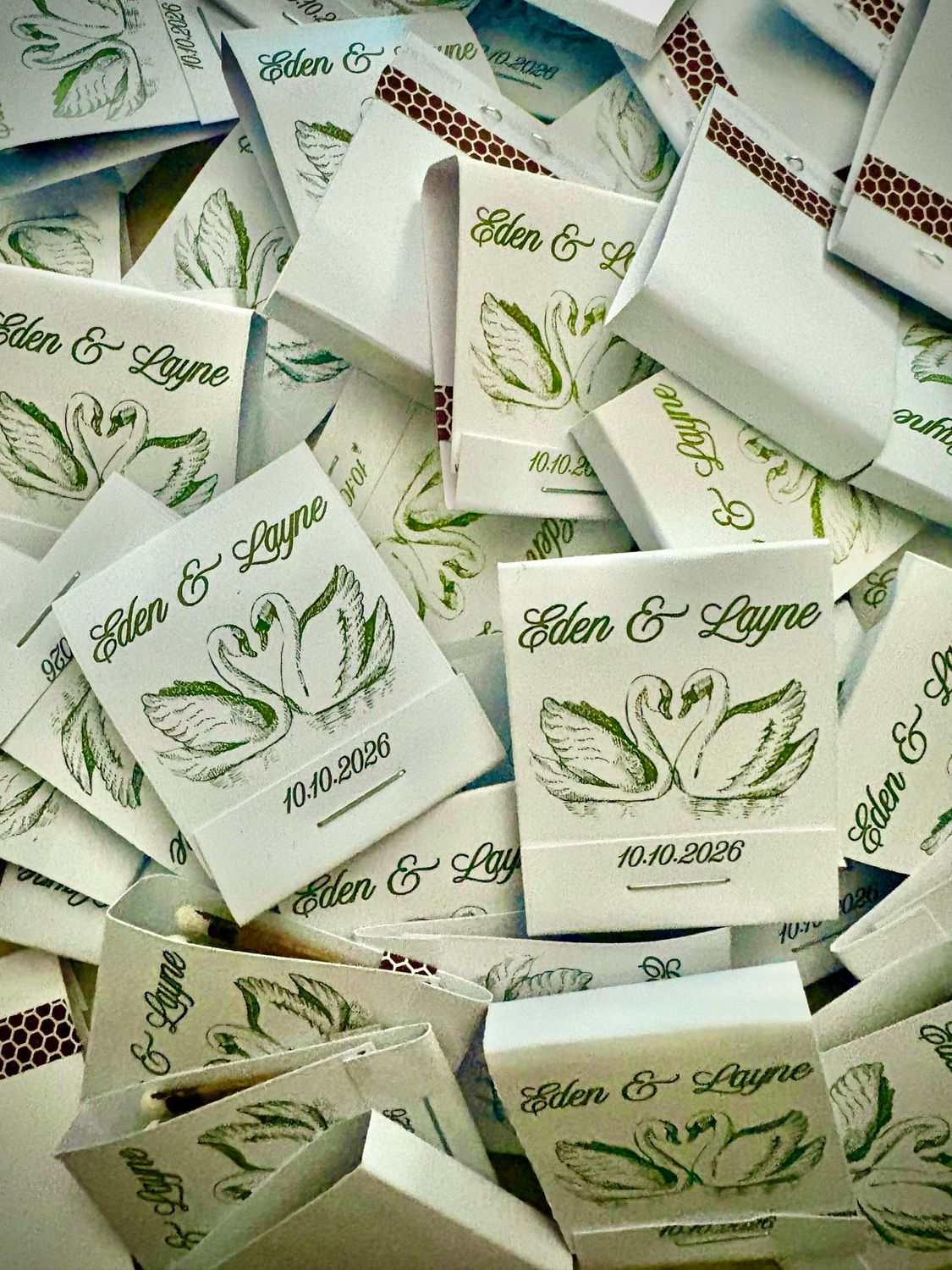 Love Swans MATCHBOOKS