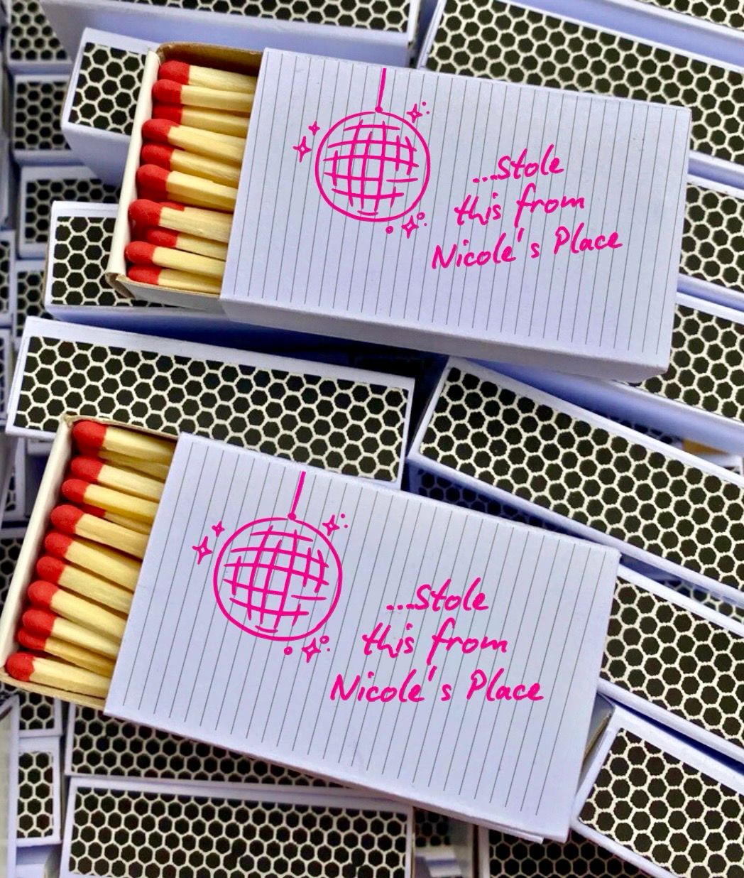 Christmas Party MATCHBOOK or MATCHBOX Favor