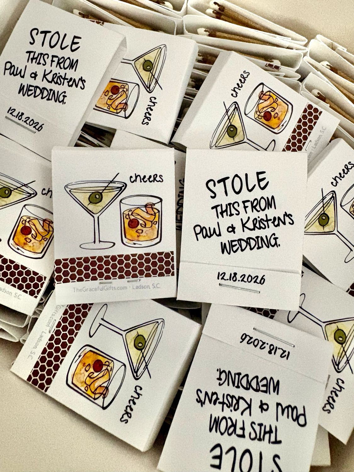 Stolen Cocktail MATCHBOOK Favor