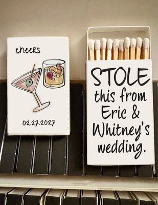 Stolen Cocktail MATCHBOOK Favor