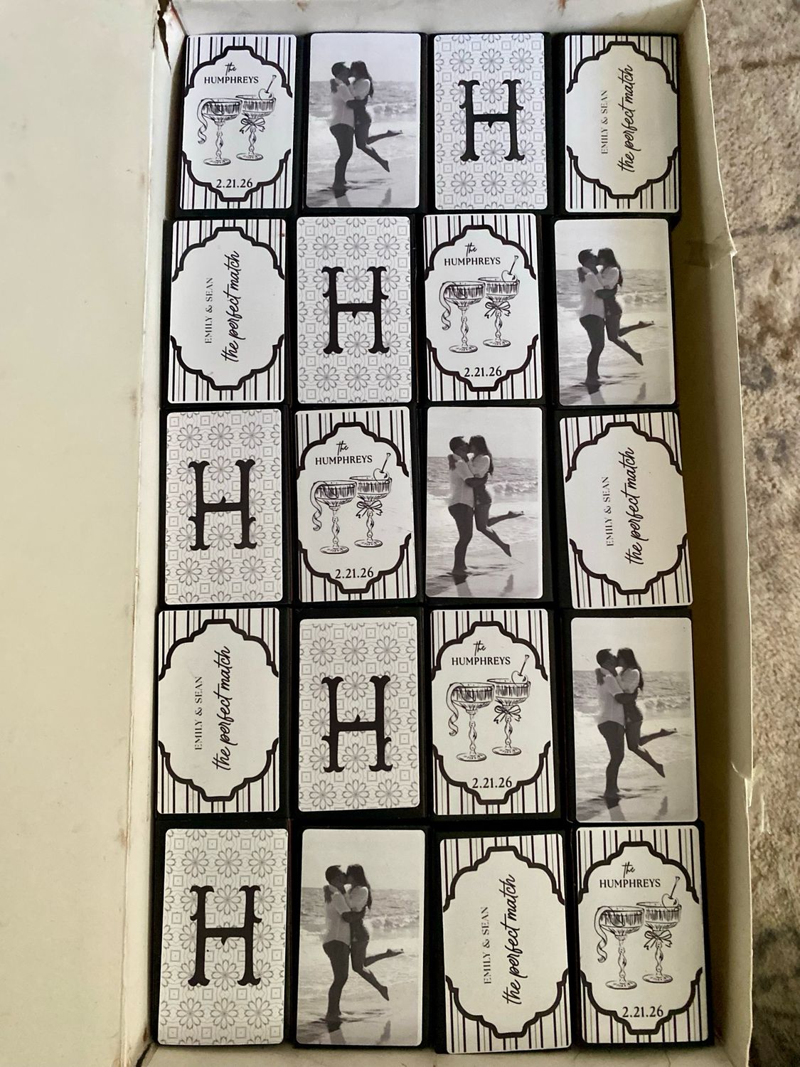 MATCHBOOK or MATCHBOX Wedding Favors // 3 Designs + Photo