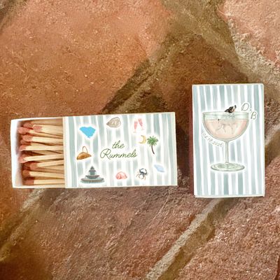 Vintage Wedding Collage MATCHBOOK or MATCHBOX Wedding Favors