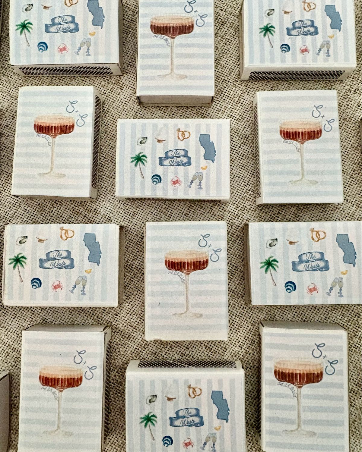 YOUR Wedding Collage Aesthetic MATCHBOOK or MATCHBOX Wedding Favors