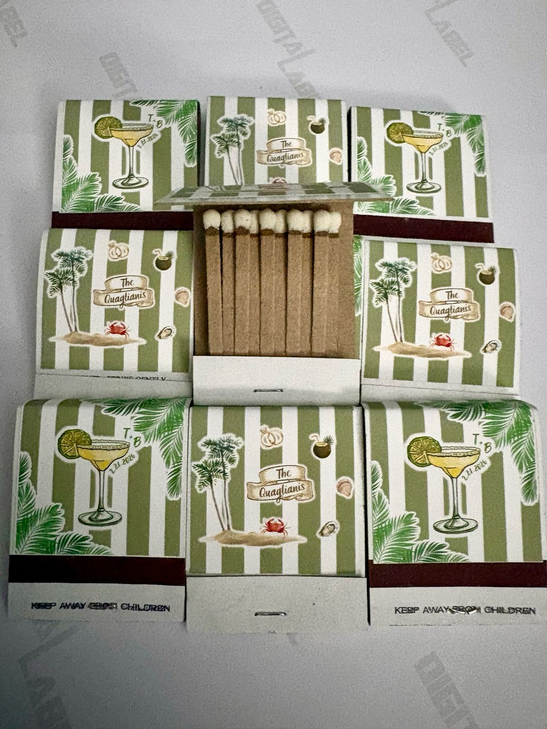 YOUR Wedding Collage Aesthetic MATCHBOOK or MATCHBOX Wedding Favors