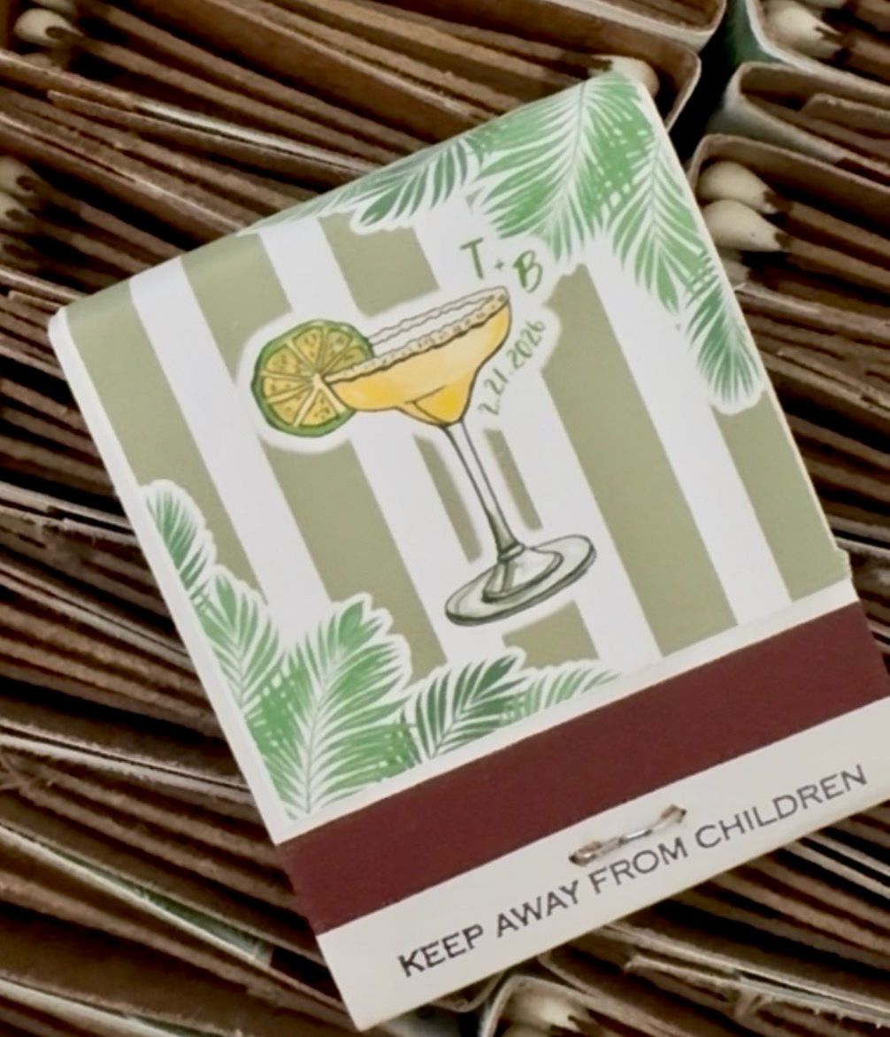 YOUR Love Story Collage MATCHBOOK or MATCHBOX Wedding Favors