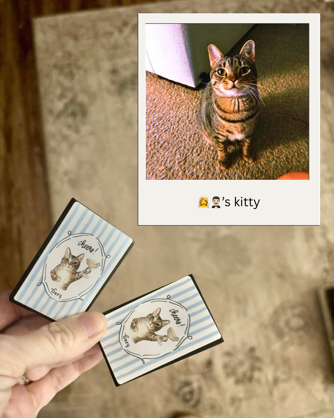 Pet Cheers Illustration MATCHBOOK or MATCHBOX