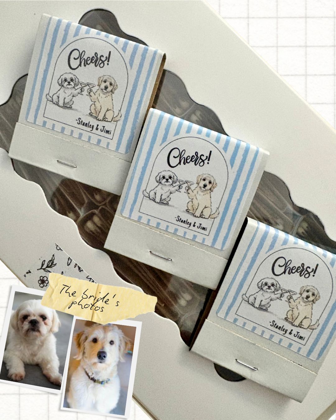 Pet Cheers Illustration MATCHBOOK or MATCHBOX