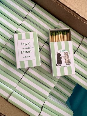 Pet Cheers Illustration MATCHBOOK or MATCHBOX
