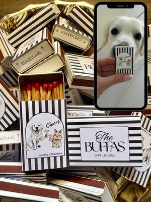Pet Cheers Illustration MATCHBOOK or MATCHBOX
