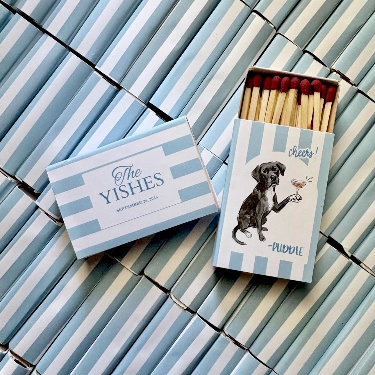 Pet Cheers Illustration MATCHBOOK or MATCHBOX