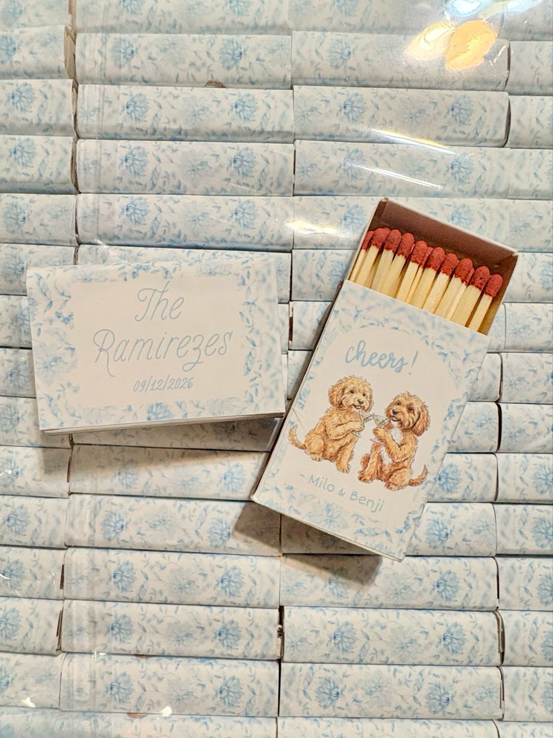 Pet Cheers Illustration MATCHBOOK or MATCHBOX