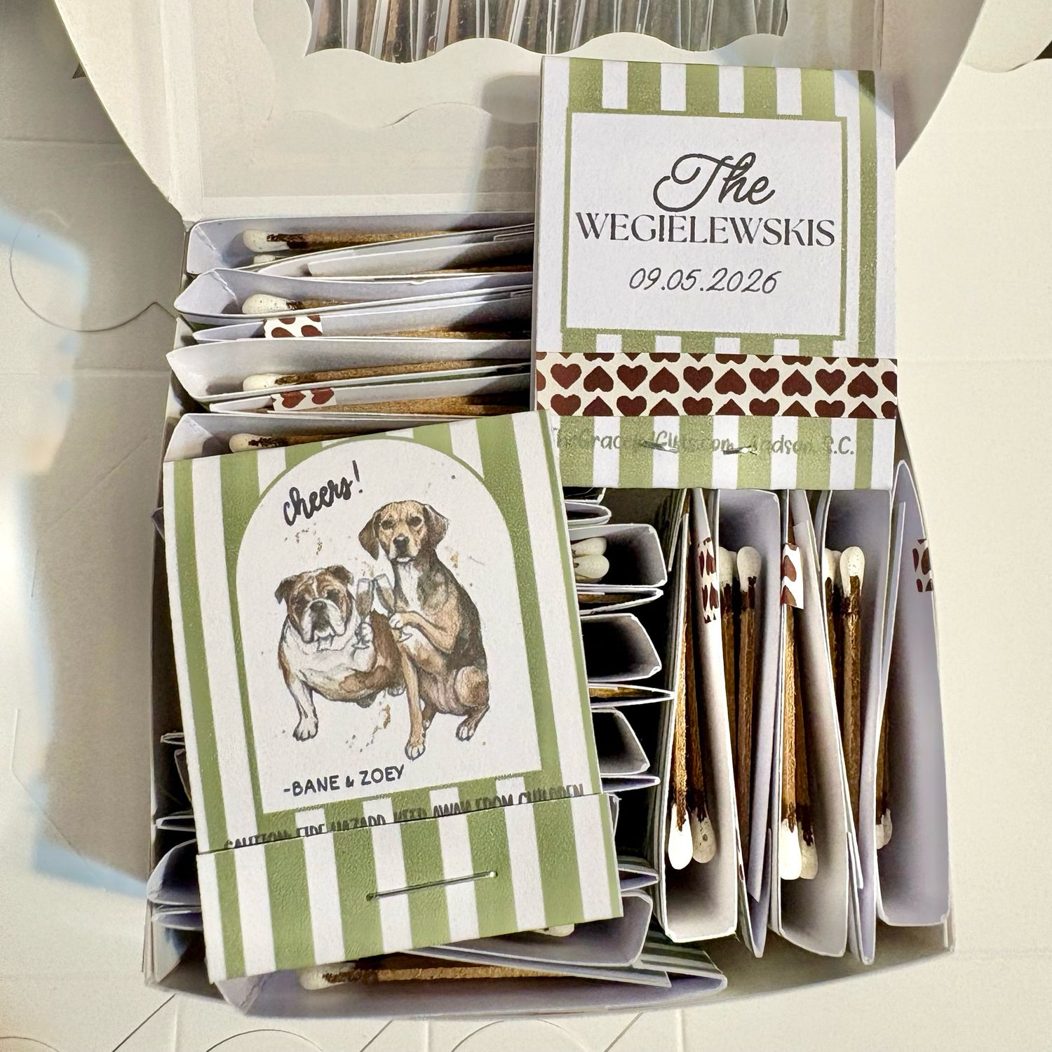 Pet Cheers Illustration MATCHBOOK or MATCHBOX