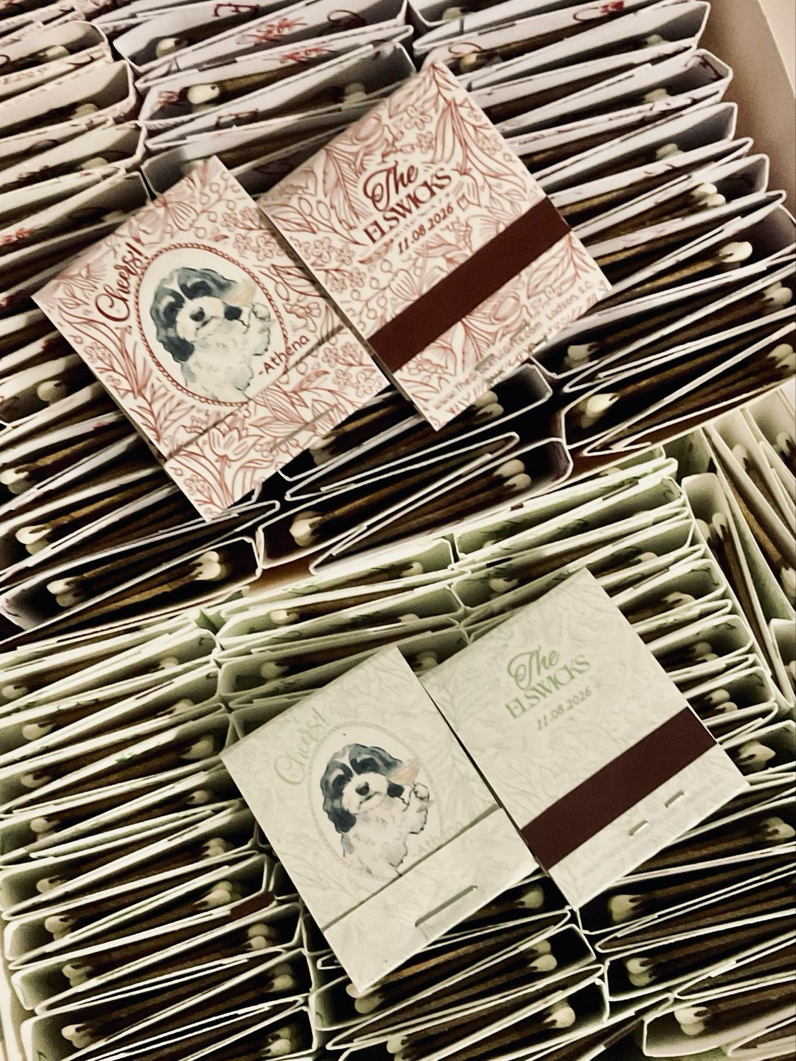 Pet Cheers Illustration MATCHBOOK or MATCHBOX