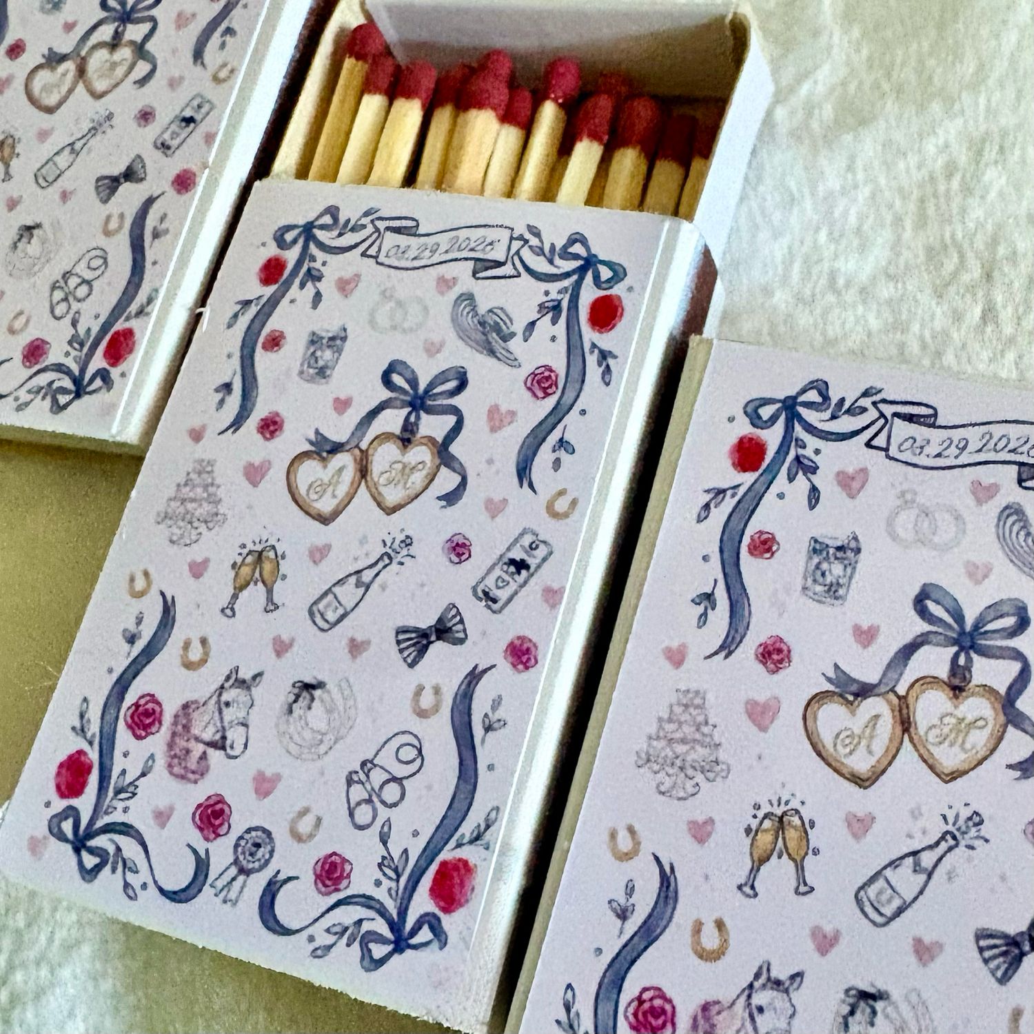 Pet Cheers Illustration MATCHBOOK or MATCHBOX