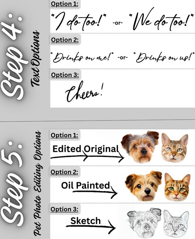 Pet’s Toast Illustrated Cocktail Napkins