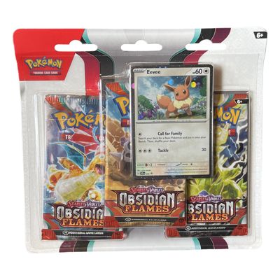 Pokémon Scarlet &amp; Violet: Obsidian Flames 3-Pack Blister