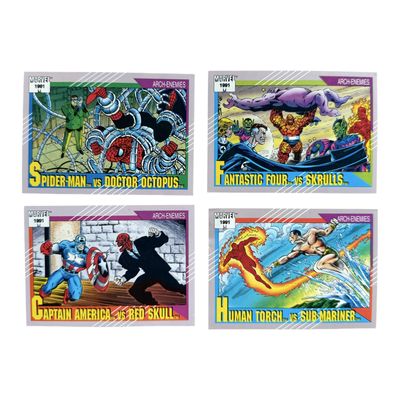 Marvel Comics Cards Set of 4