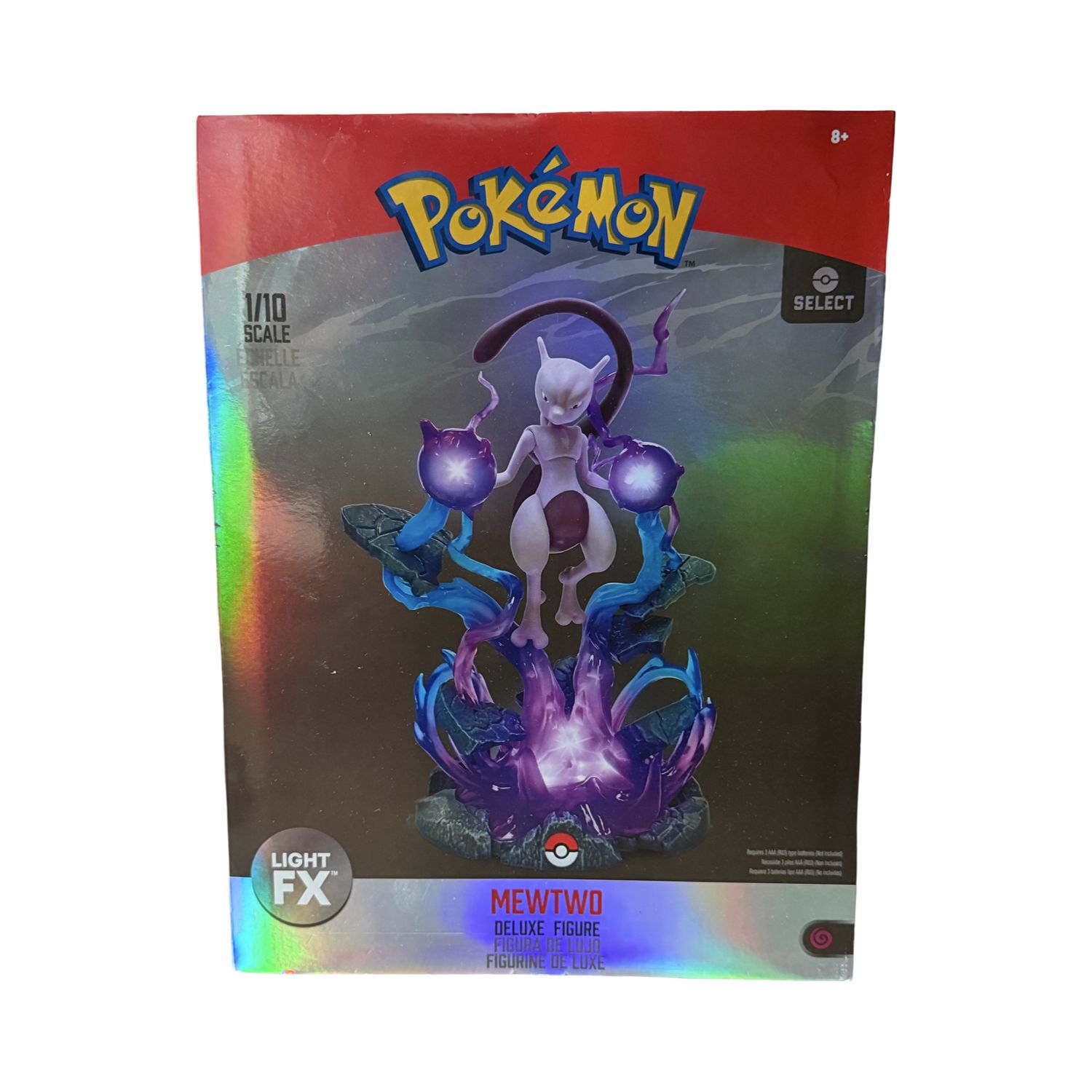 Pokémon - TAKARA TOMY Light-Up Deluxe Mewtwo - Sammelfigur (Mehrfarbig)