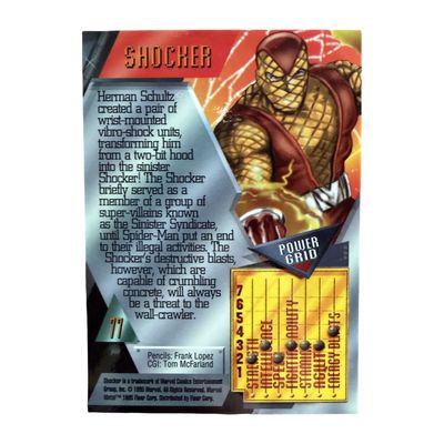 Shocker - Marvel Comics - Card - 1995