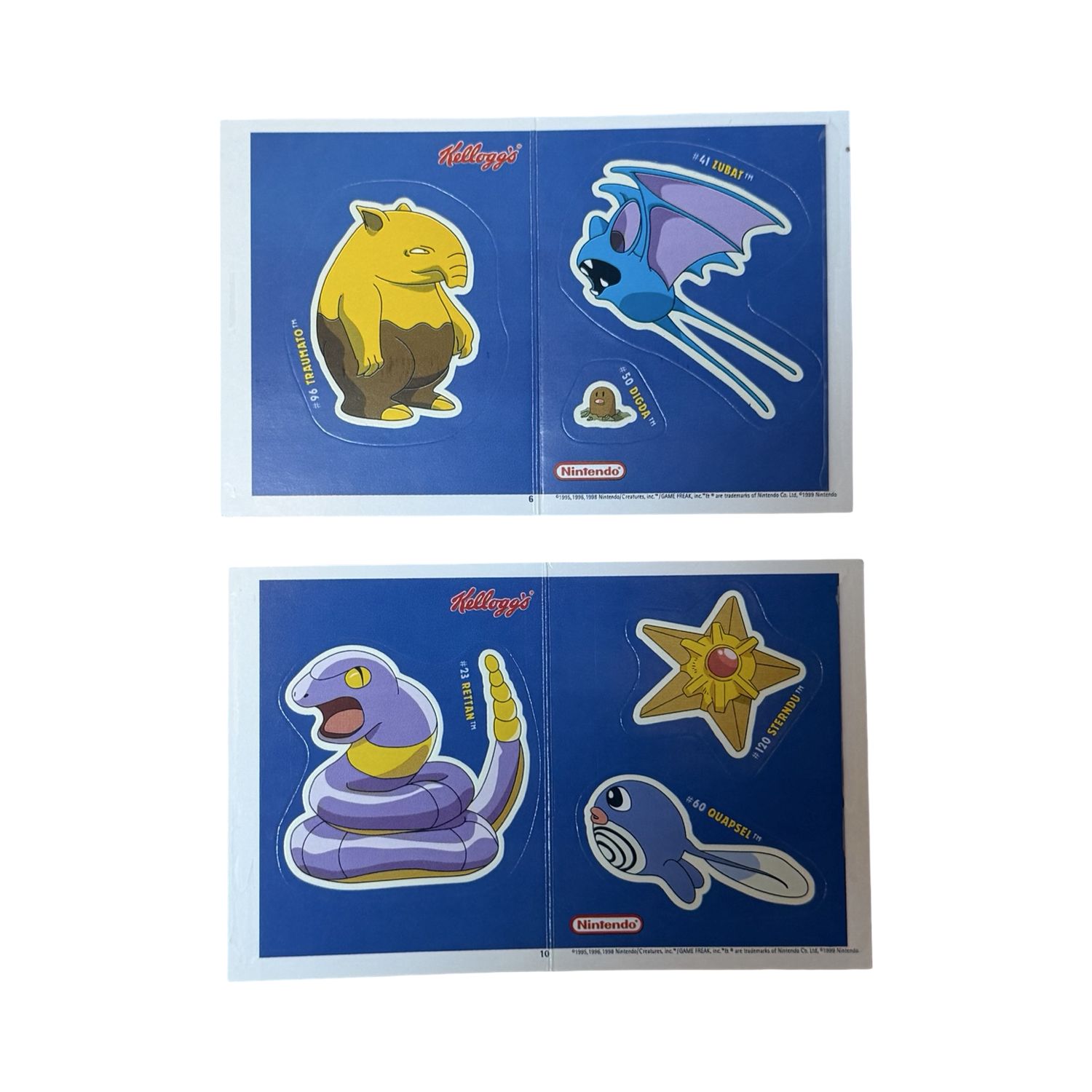 Kellogs Sticker Pokémon 1999