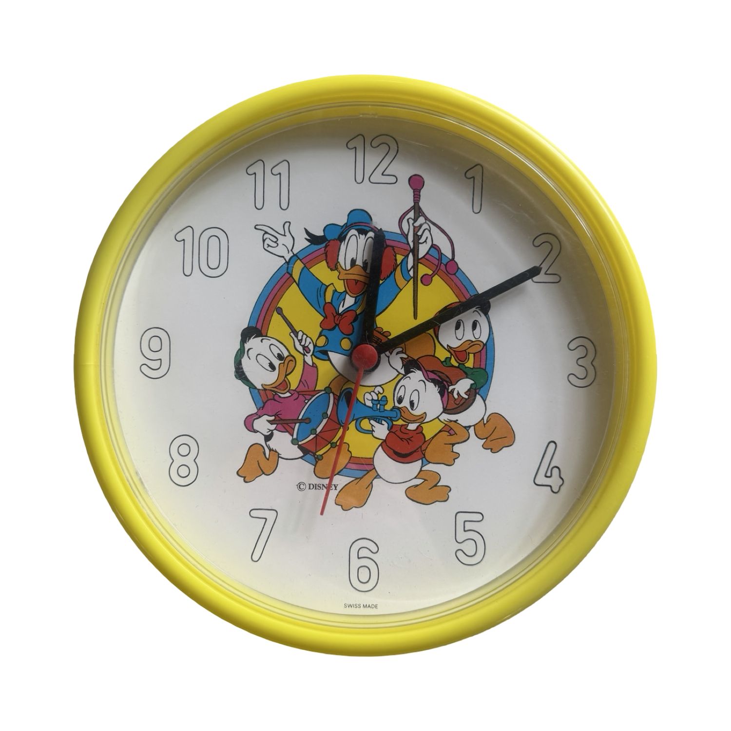 Vintage Disney Donald Duck Wanduhr – Swiss Made