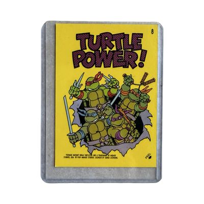 Topps Vintage Turtles 1989 Card "Turtle Power"