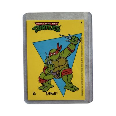 Topps Vintage Turtles 1989 Card "Raphael"