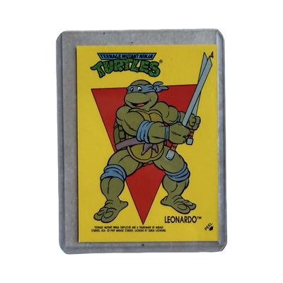 Topps Vintage Turtles 1989 Card "Leonardo"