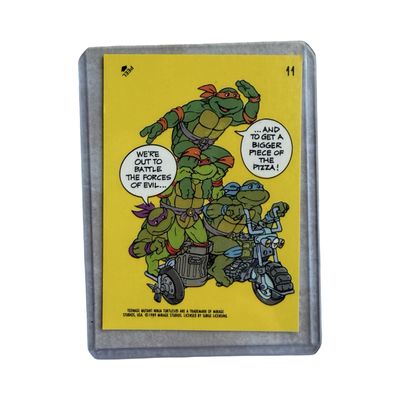 Topps Vintage Turtles 1989 Card "Biker Turtles"
