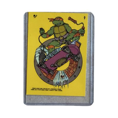 Topps Vintage Turtles 1989 Card "Skateboard"