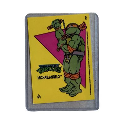 Topps Vintage Turtles 1989 Card "Michaelangelo"