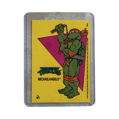 Topps Vintage Turtles 1989 Card "Michaelangelo"