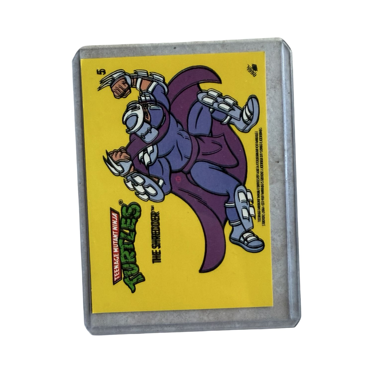Topps Vintage Turtles 1989 Card "The Shredder"