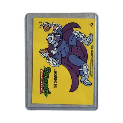 Topps Vintage Turtles 1989 Card "The Shredder"
