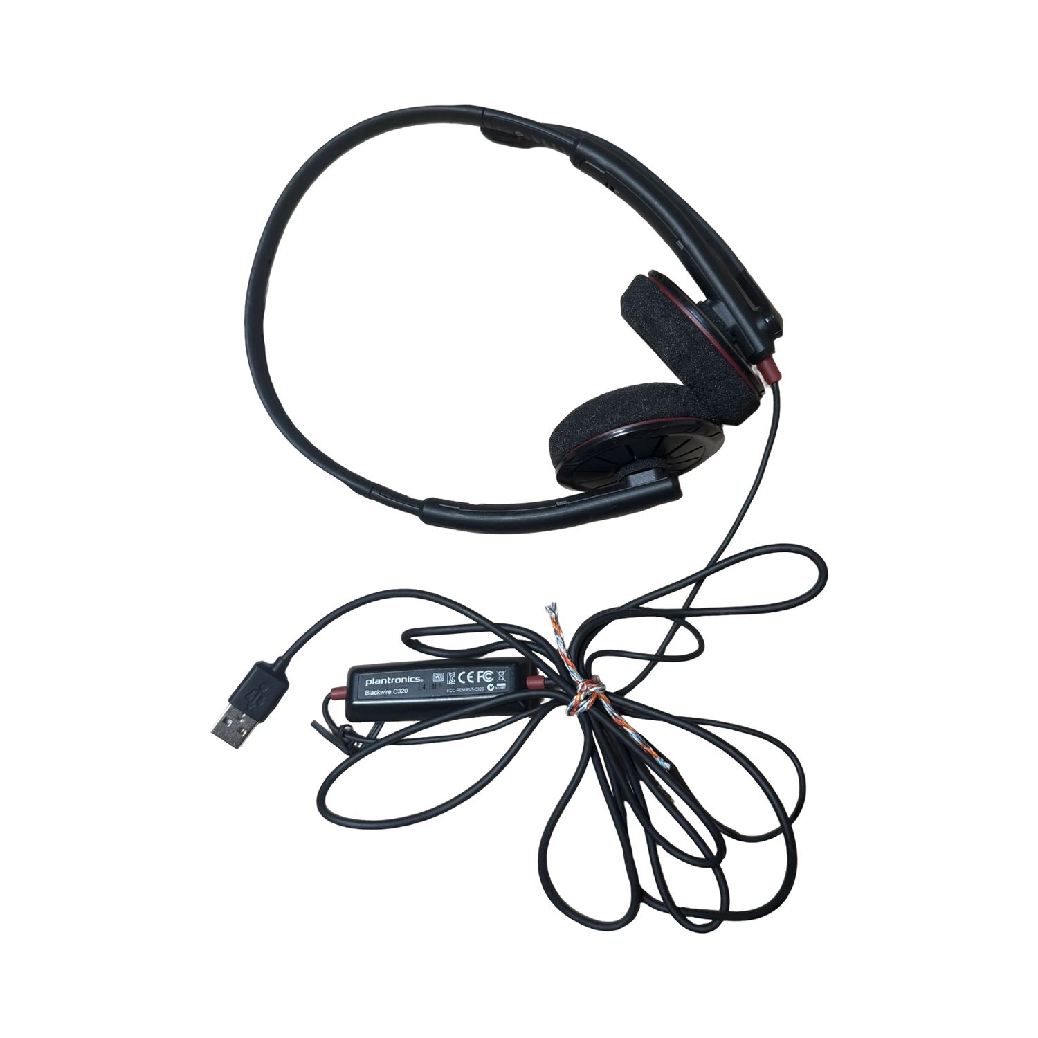 Plantronics Blackwire C320-M Foam Stereo Over-Ear Kopfhörer mit Mikrofon (USB)