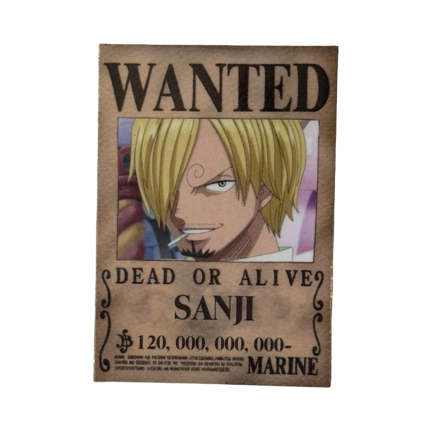 Magnet - One Piece – Sanji Wanted Poster (120 Mio. Berry)