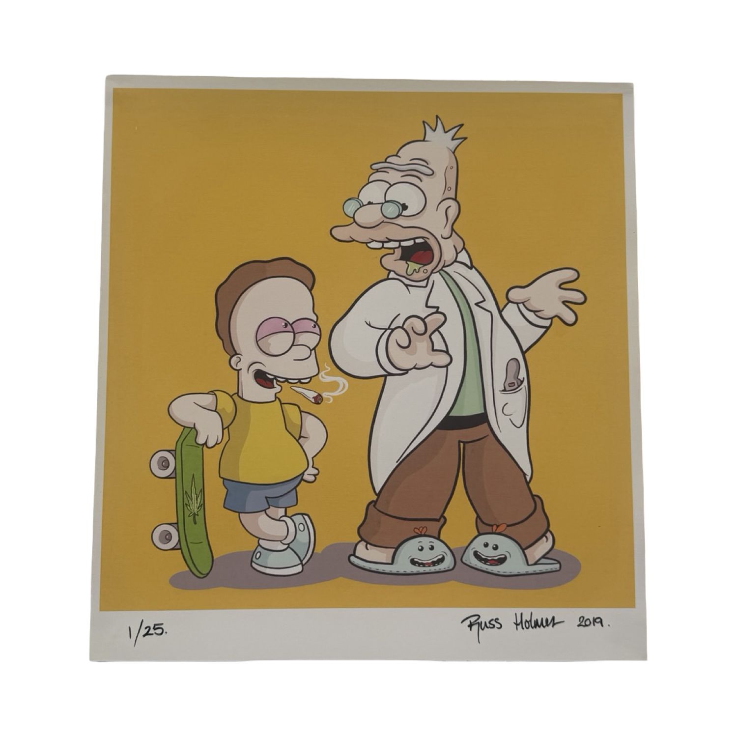 ​Russ Holmes „Stoner Bart &amp; Professor Farnsworth / Futurama Mashup“