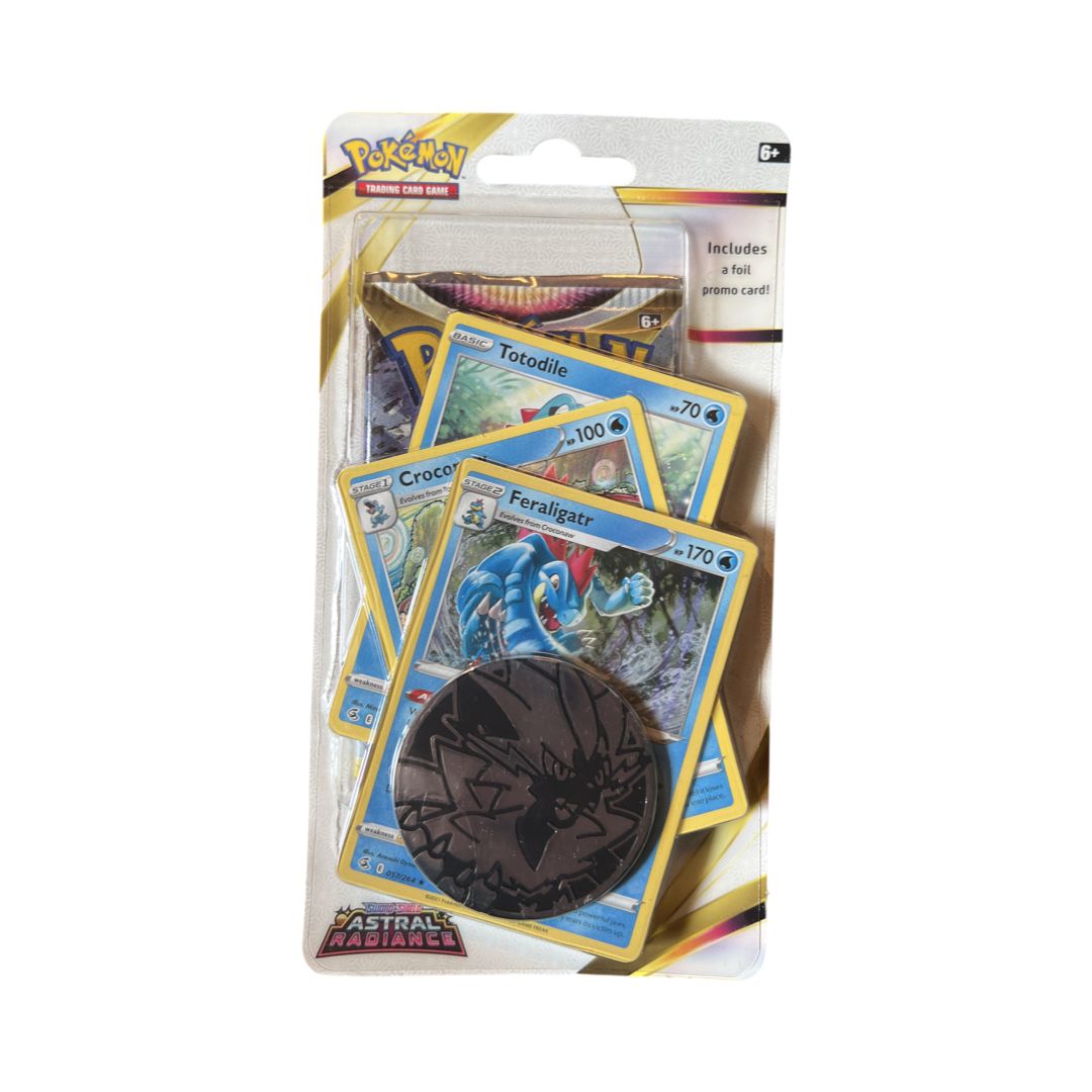 Pokémon TCG: Astral Radiance 3-Blister Pack – Feraligatr | Impergator Sammler-Set