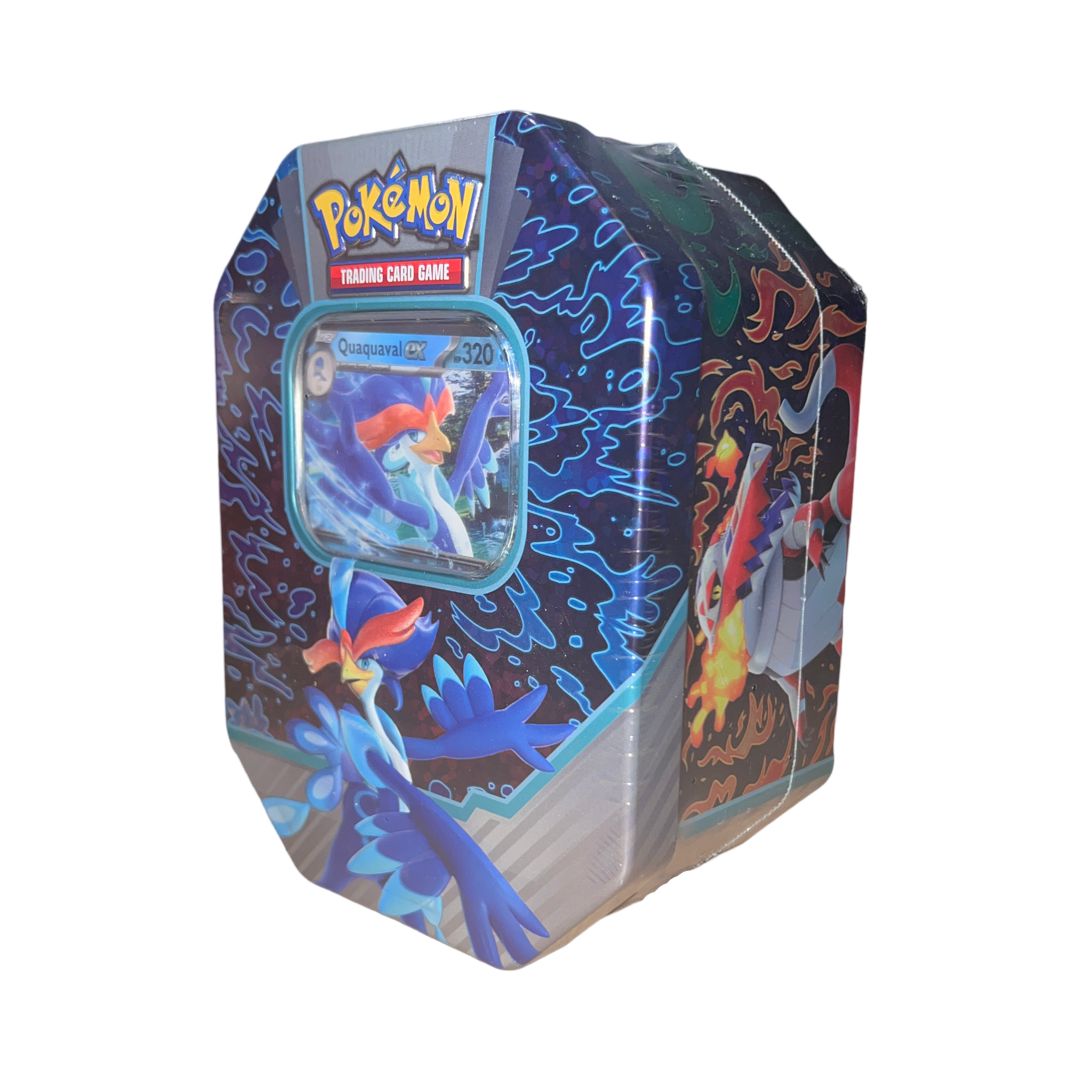 Pokémon TCG: Paradox Powers Ex Tin Box | Windewoge ex &amp; Eisenhaupt ex Sammelkarten-Dose