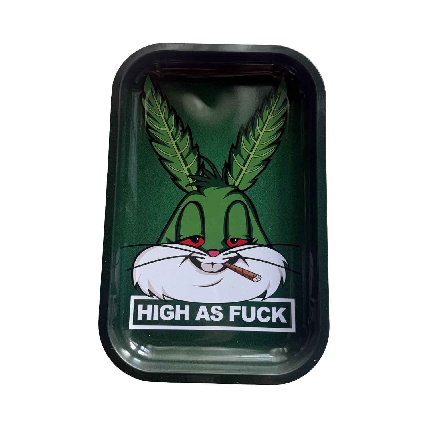 Bugs Bunny „High As Fuck“ Metal Rolling Tray